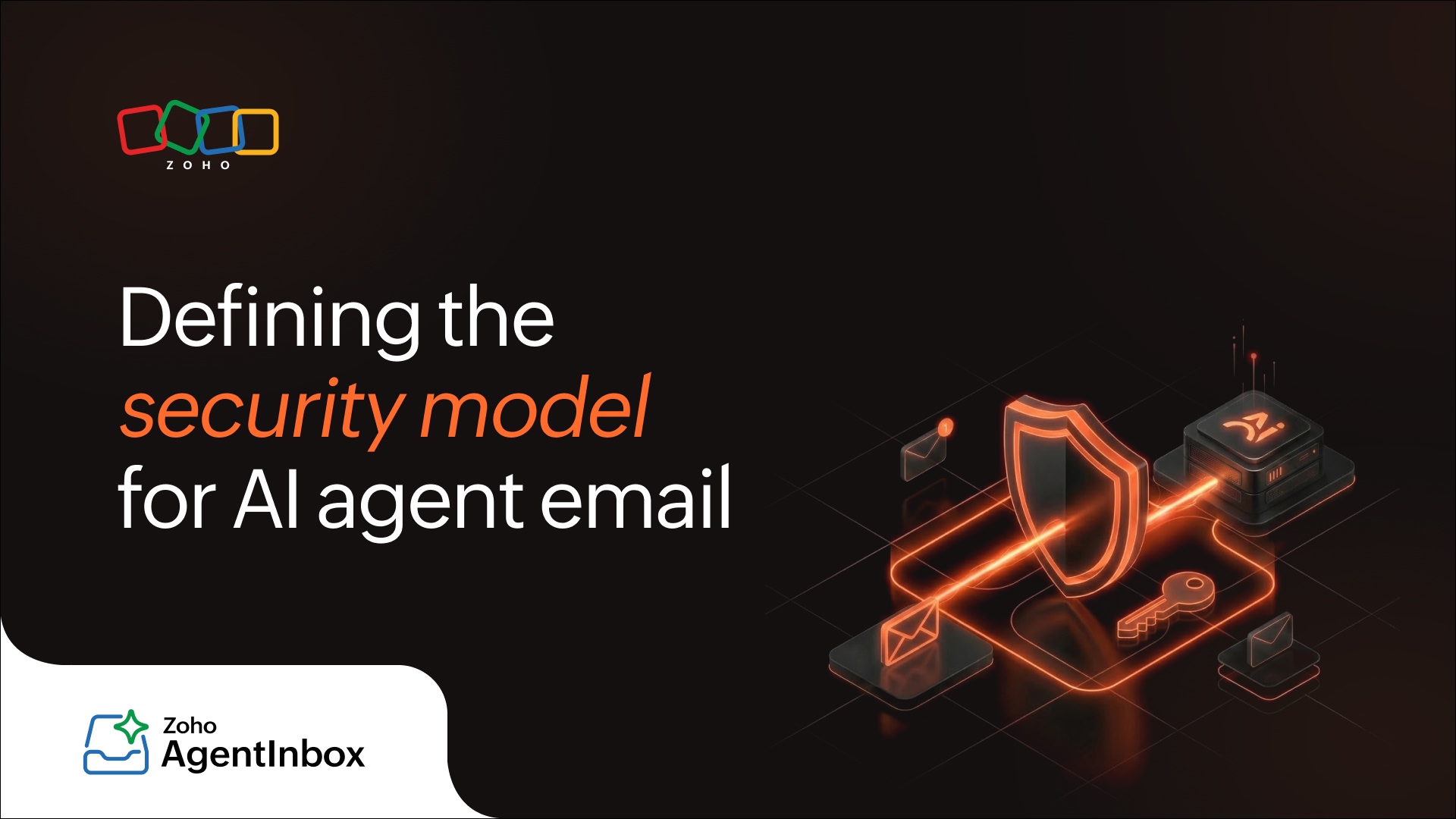 Security model for AI agent email 