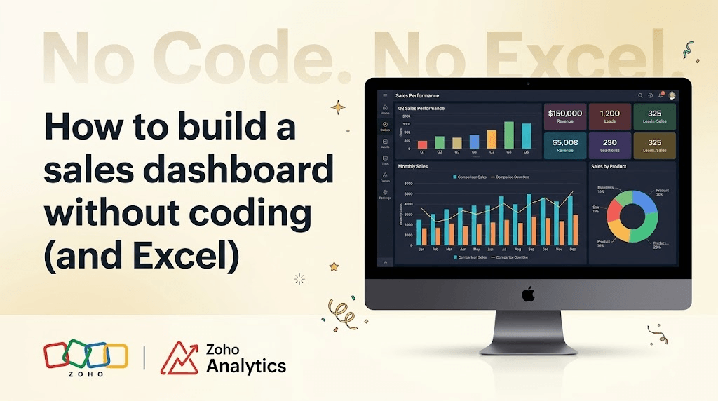 How to create sales dashboards without coding and Excel