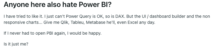 Power BI alternatives