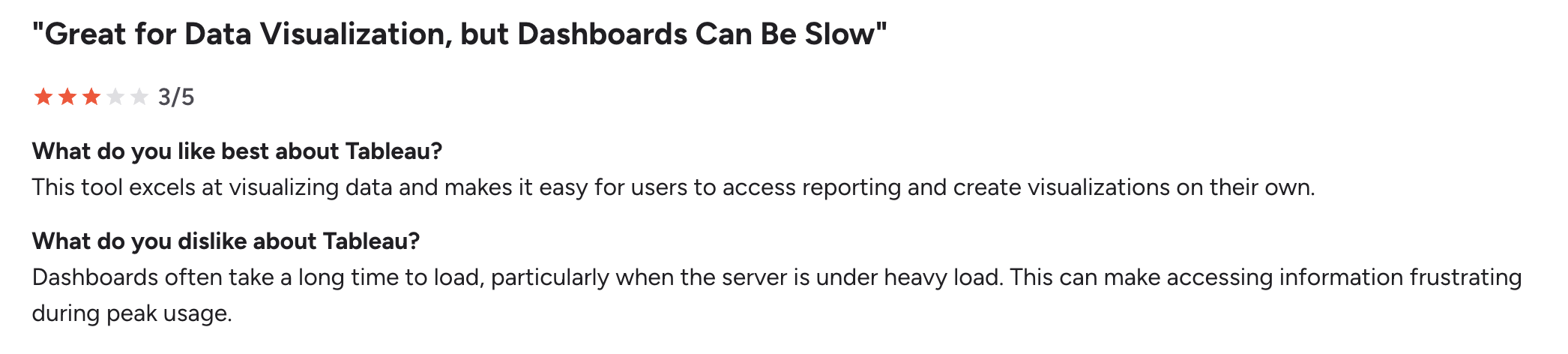 Tableau alternatives