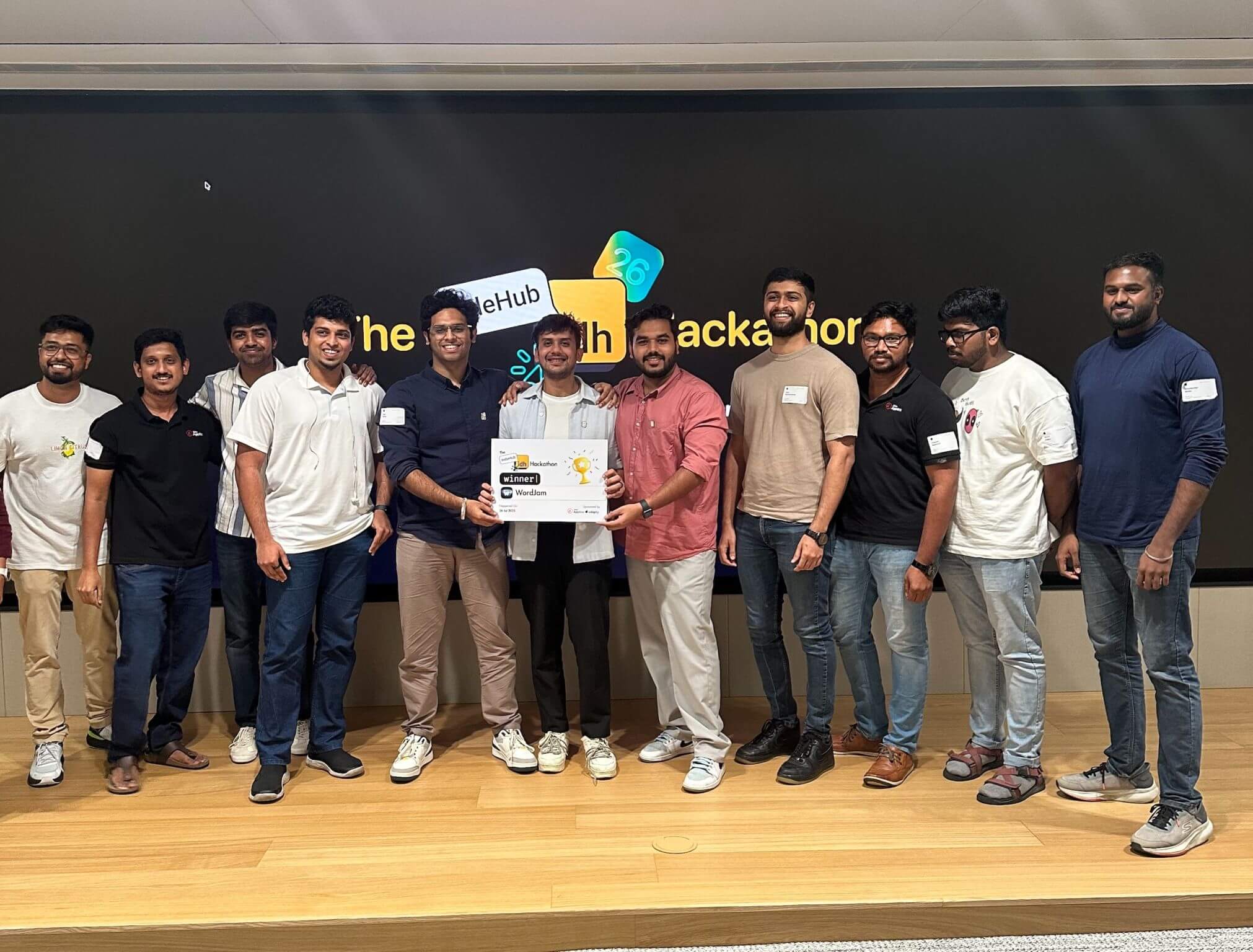 IndeHub Apple dev hackathon - Winner WordJam