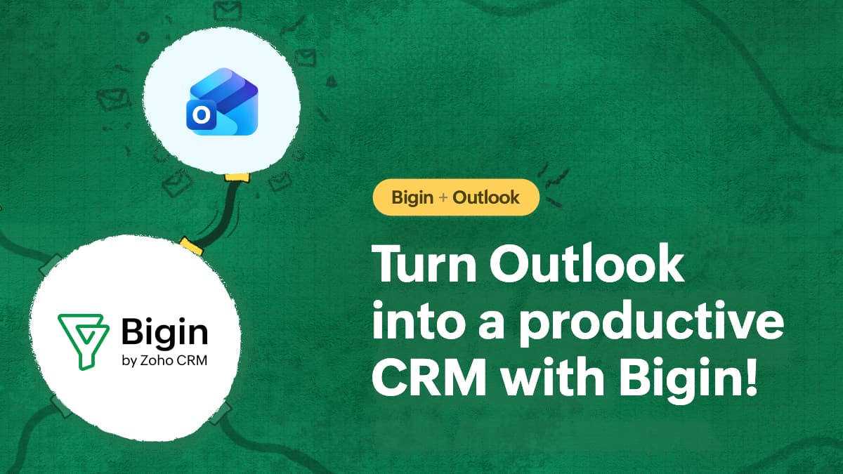 Outlook Bigin integration blog banner