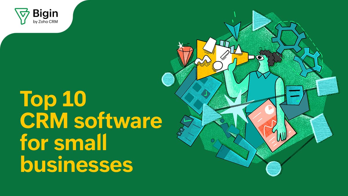 top 10 crm for small business blog banner