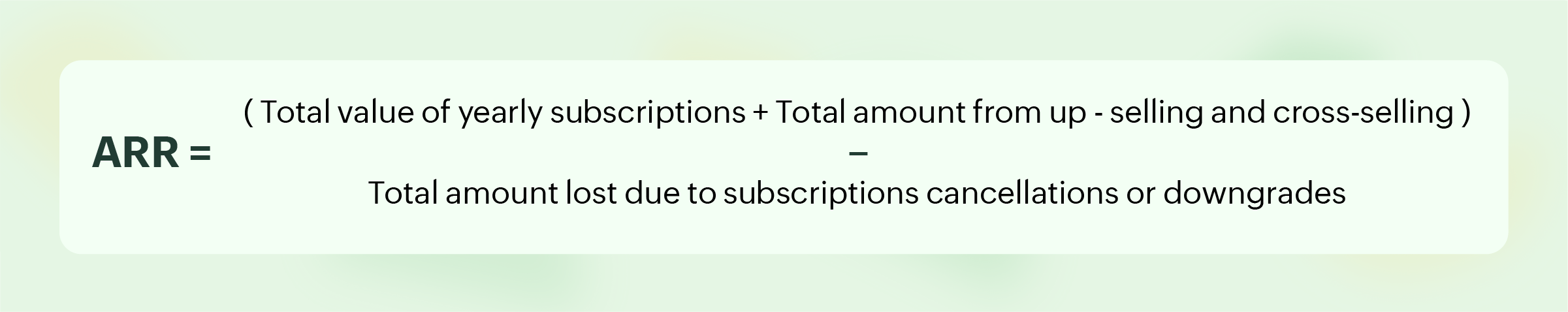 How to calculate ARR? ARR formula when factoring in fluctuations