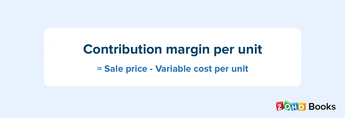 Contribution margin per unit formula