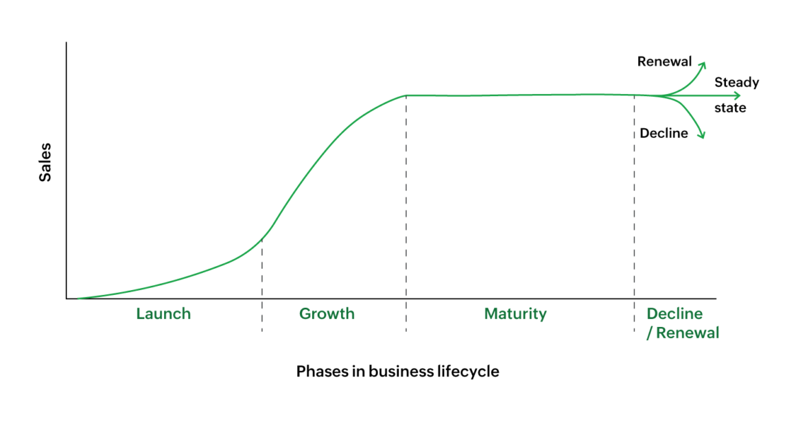 Business growth graph