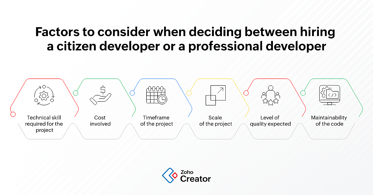 Factors to consider - Citizen or Professional?