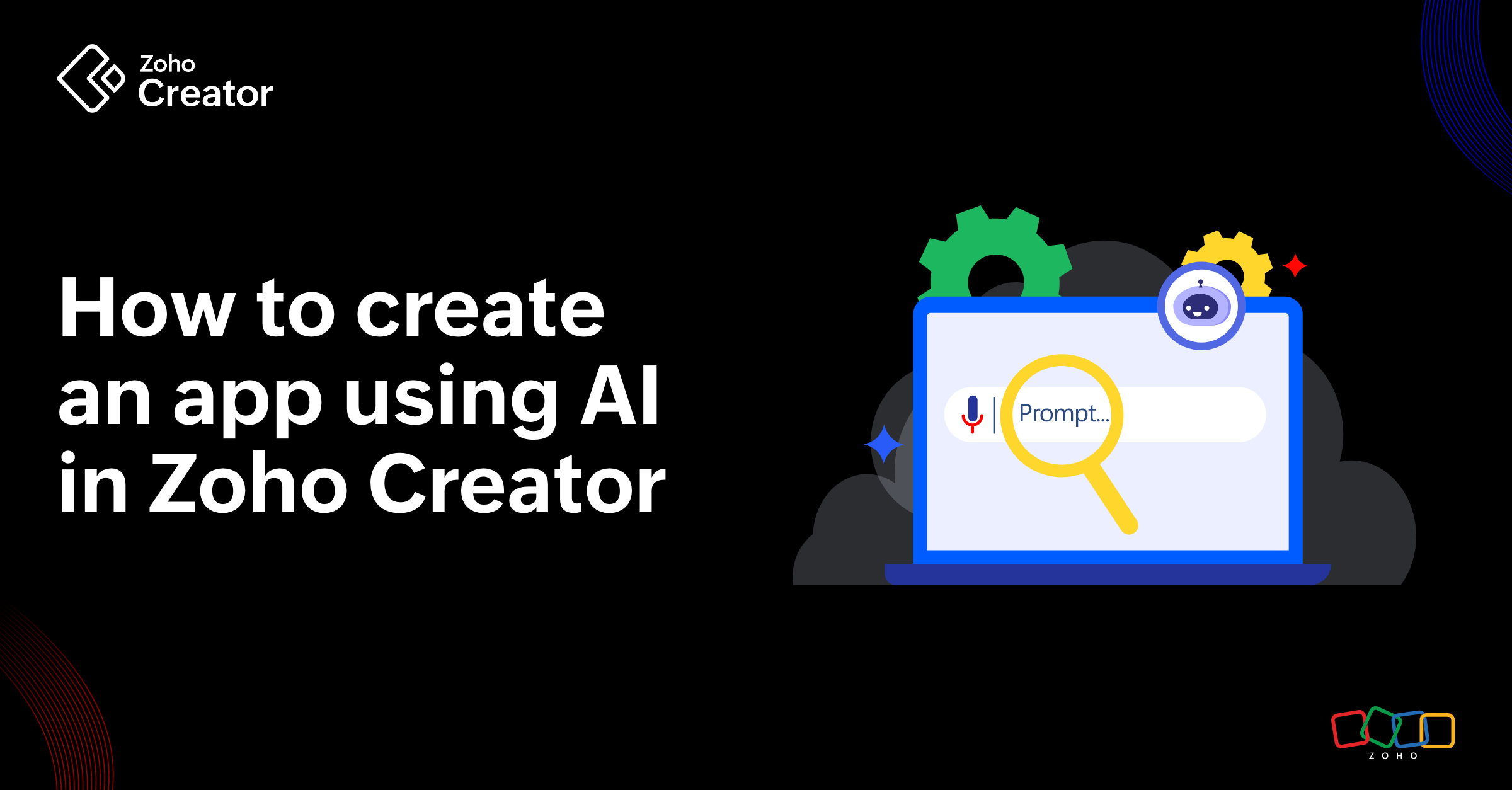 How to create an app using AI with Zoho Creator