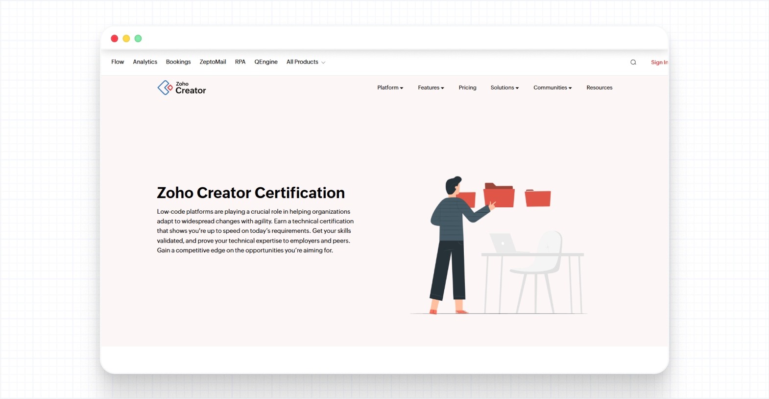 Zoho Creator certification