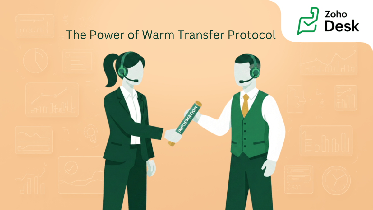 Passing the baton of information for warm transfer