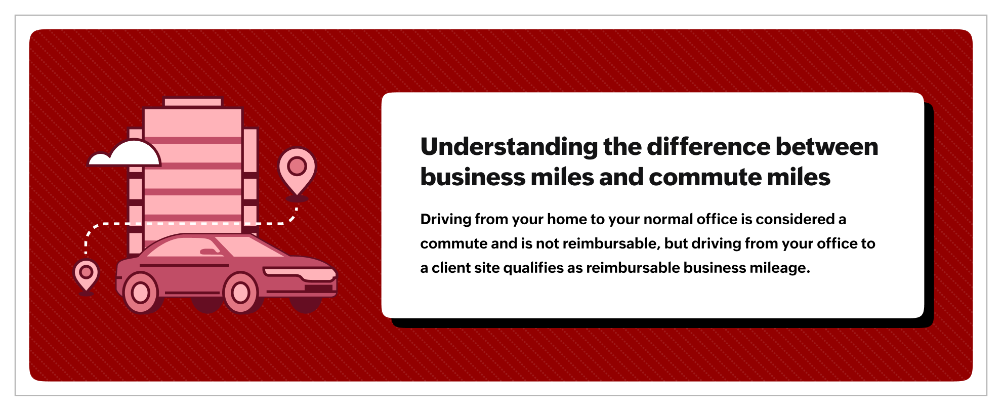 Understanding the difference between business miles and commute miles