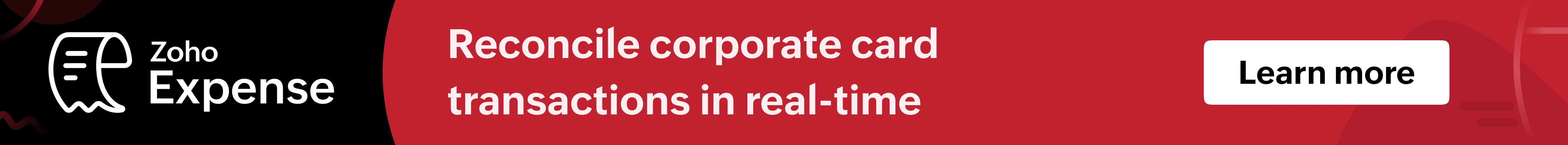 Corporate card feeds with Zoho Expense
