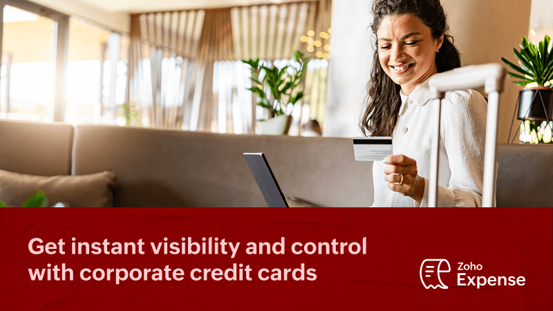 Get instant visibility and control with corporate credit cards