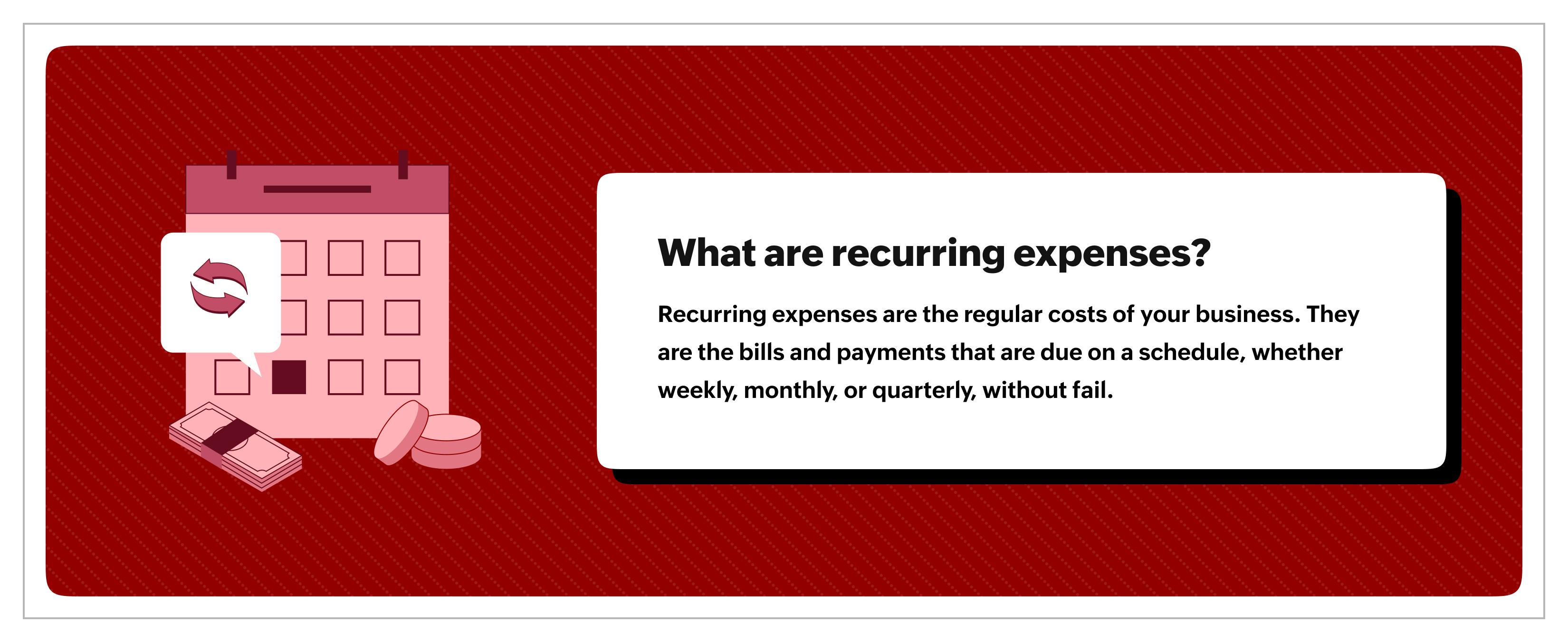 recurring expenses definition