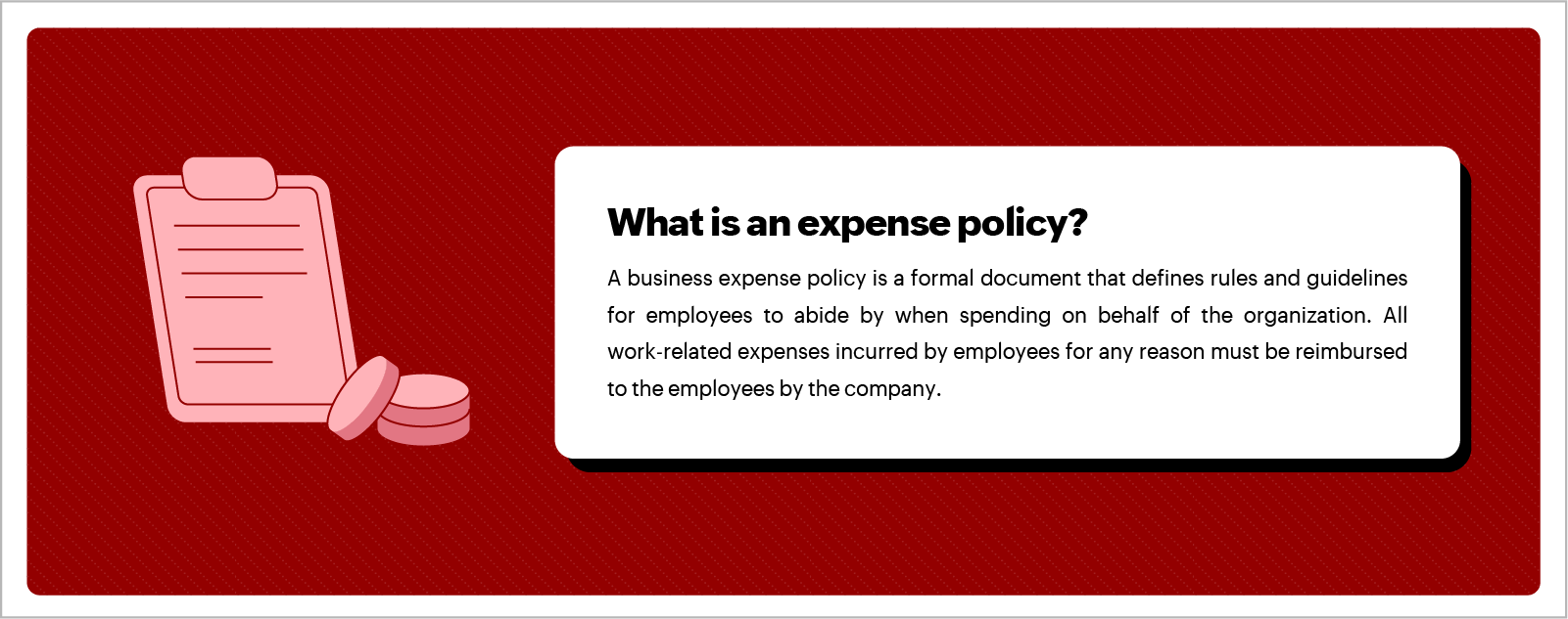 What is an expense policy