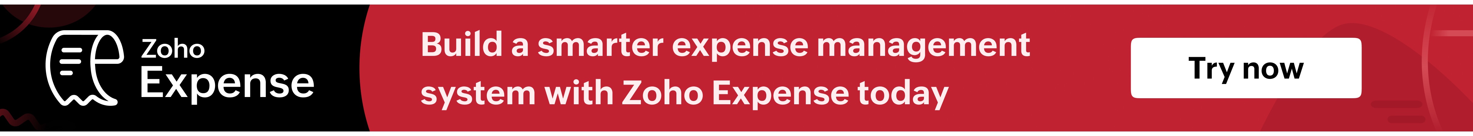 CTA banner to Try Zoho Expense