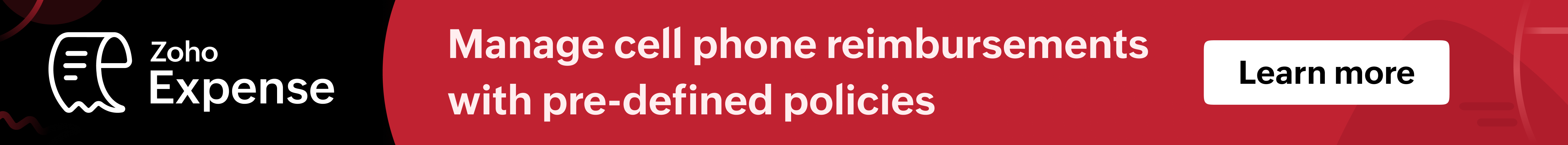 Manage cell phone reimbursement with Zoho Expense