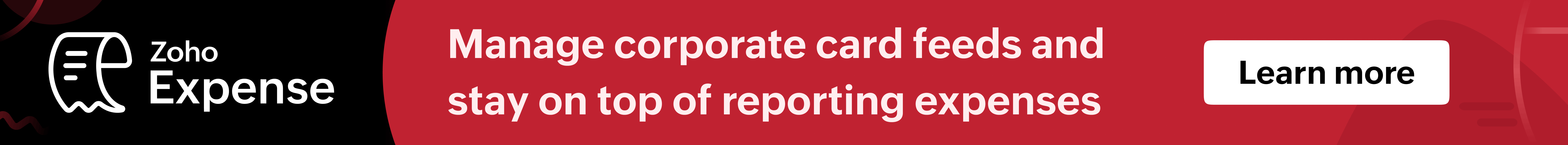 Corporate card feeds with Zoho