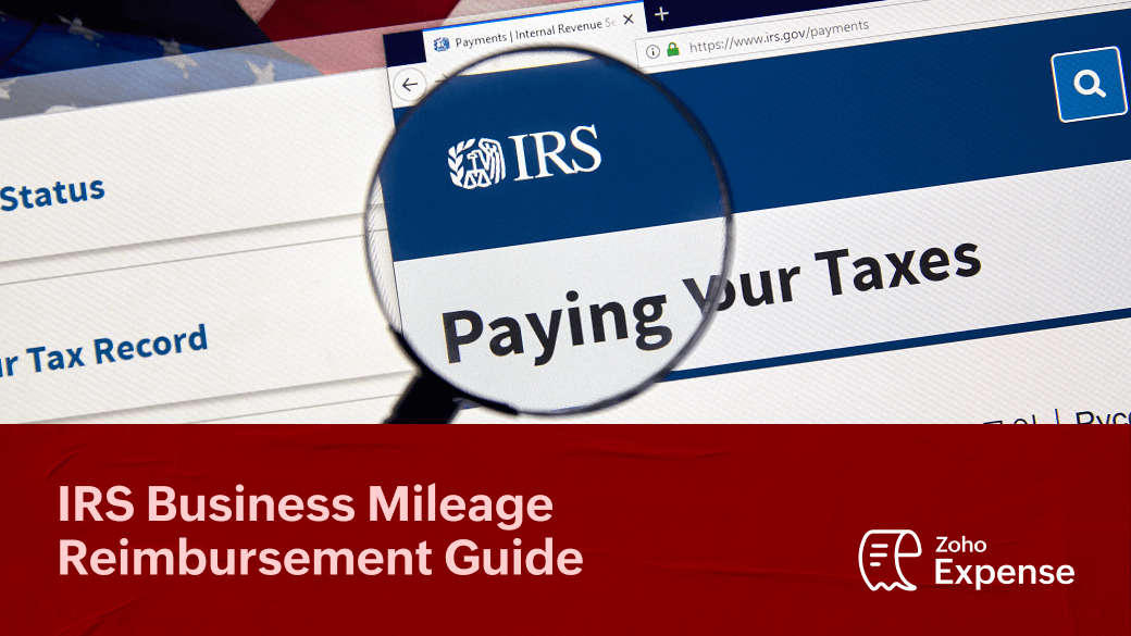 Image showing the title IRS business mileage reimbursement guide