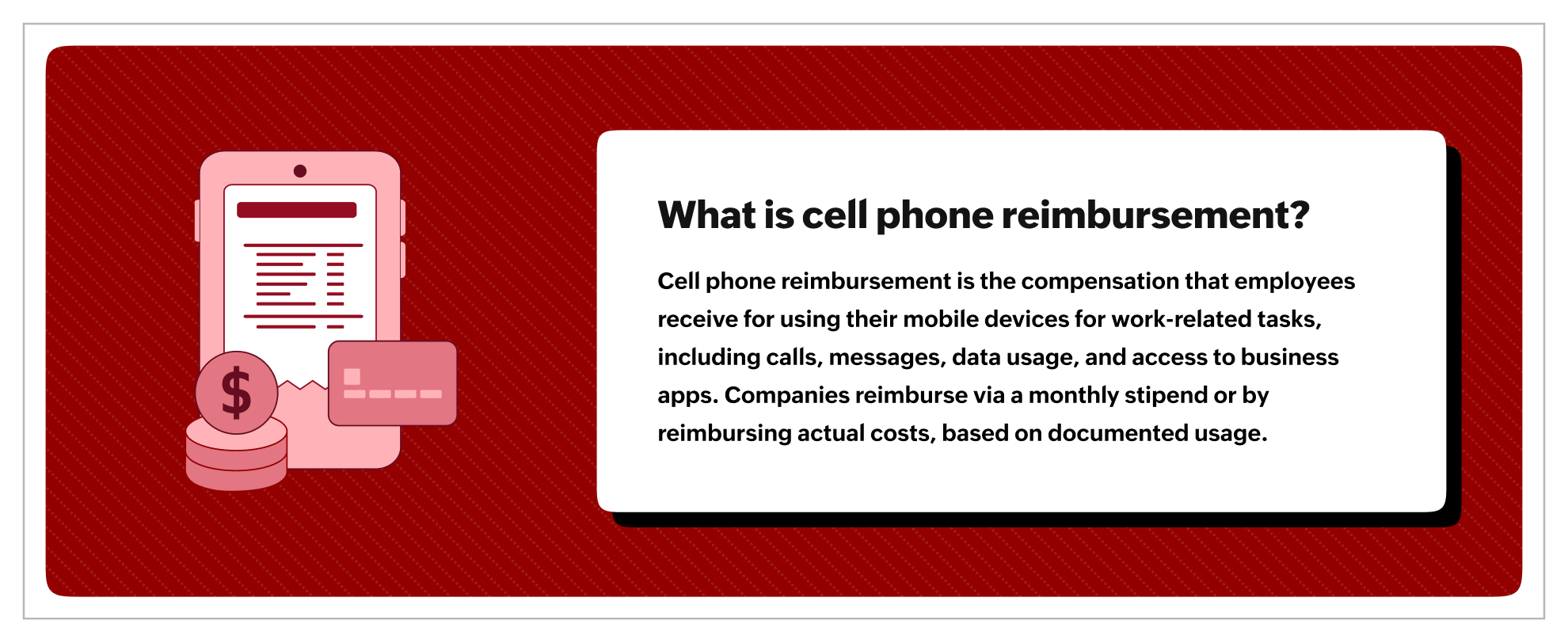What is cell phone reimbursement