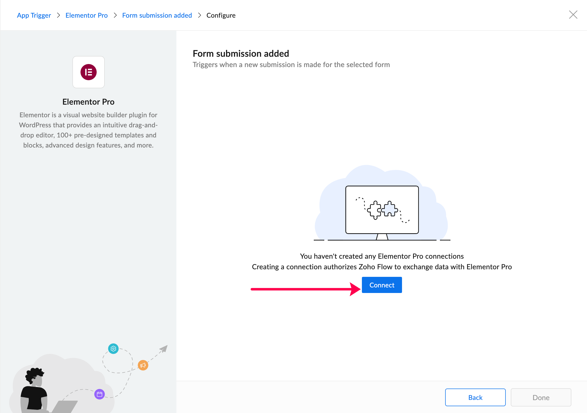 Elementor pro connection setup