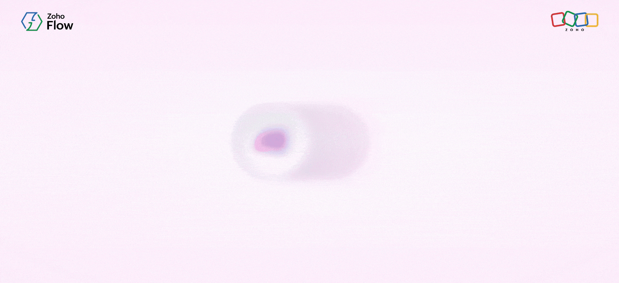 Visual representation of workflow migration from Make to Zoho Flow