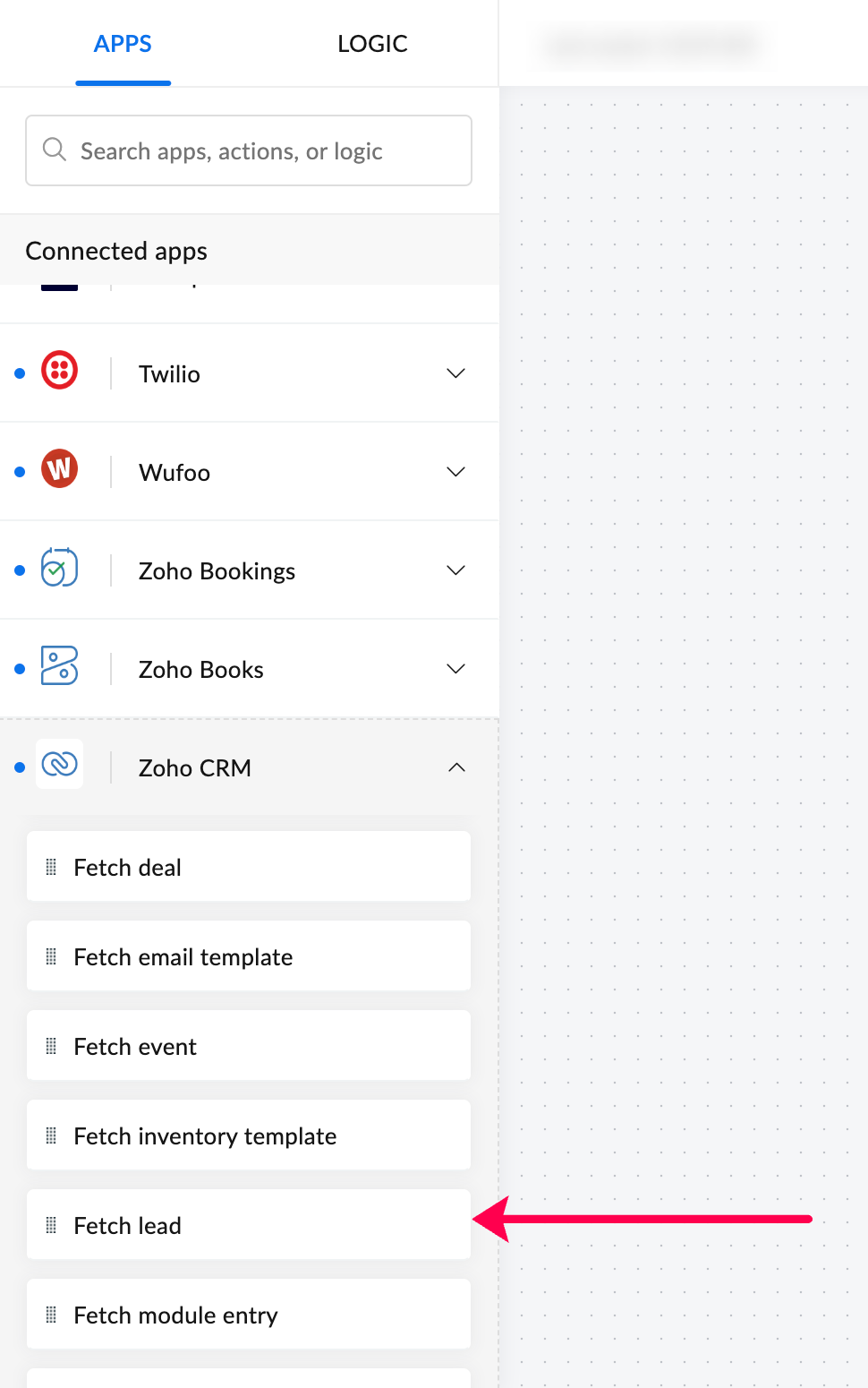 Zoho Flow CRM integration 