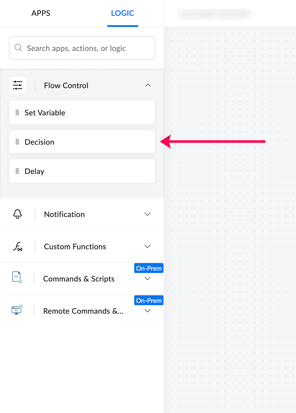 Zoho Flow logic actions