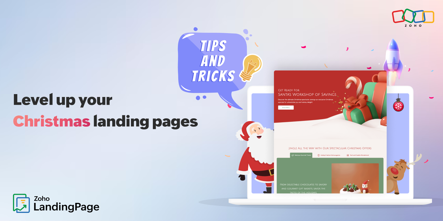 Christmas landing pages