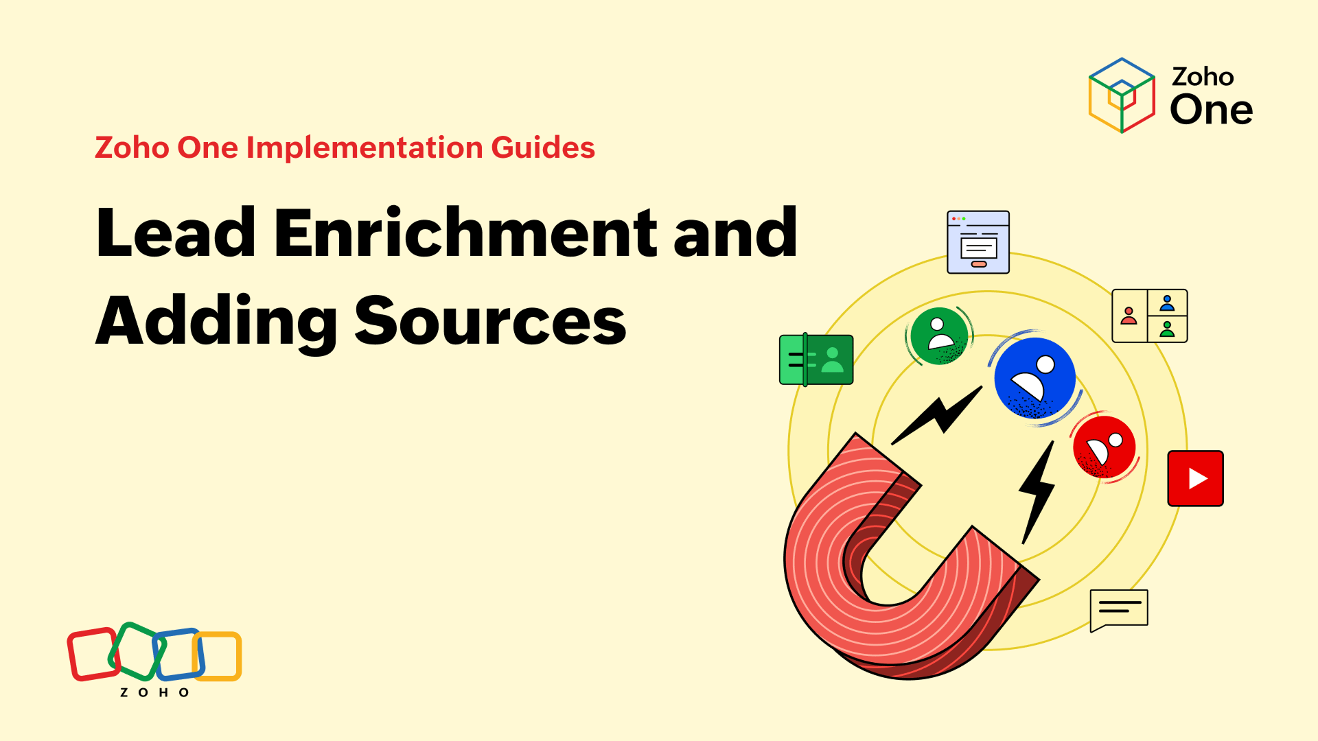 Lead enrichment with Zoho One using Zoho CRM