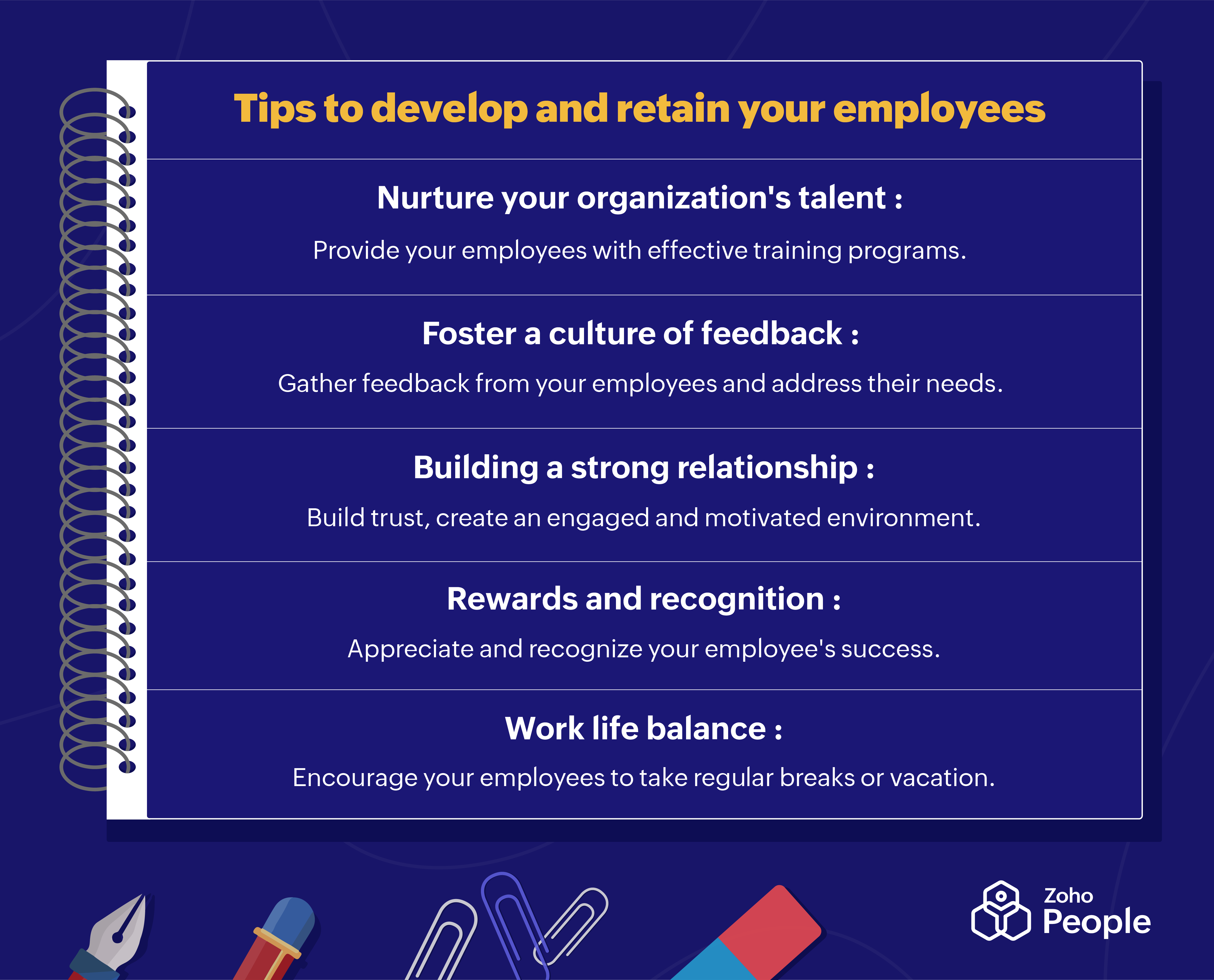 Tips to develop and retain your employees