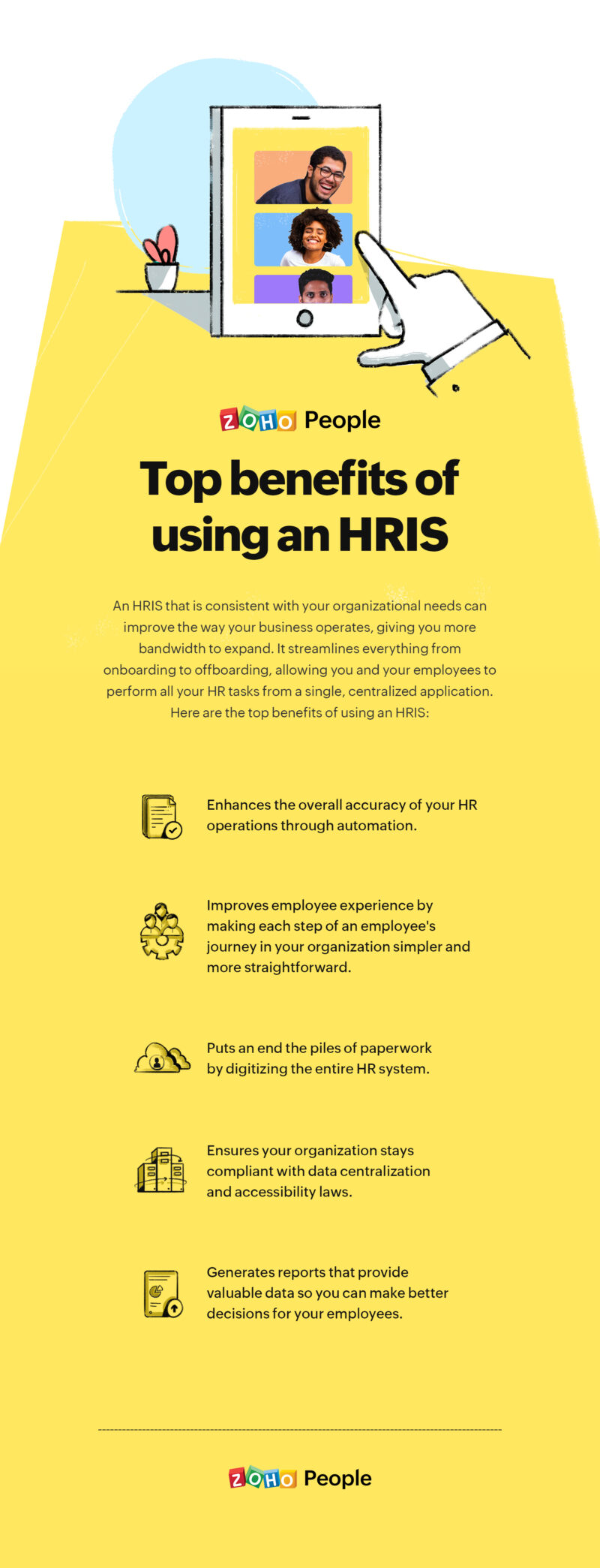 "Benefits of using an HRIS"