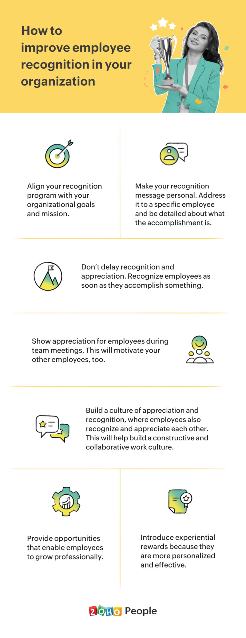 "Tips to improve employee recognition"