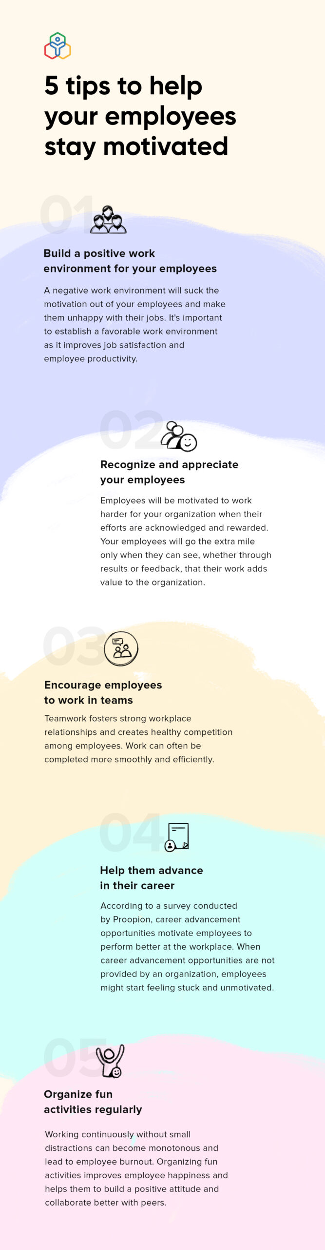 "5 tips to help your employees stay motivated"