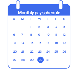 Monthly pay schedule - Zoho People