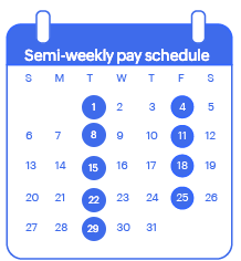 Semi-weekly pay schedule - Zoho People