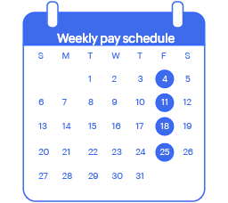 Weekly pay schedule - Zoho People