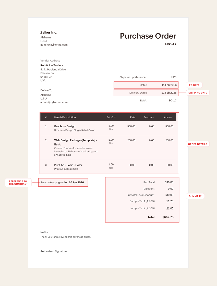 Contract-linkedin purchase order template