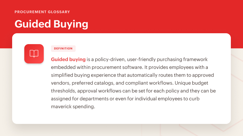 What is guided buying?