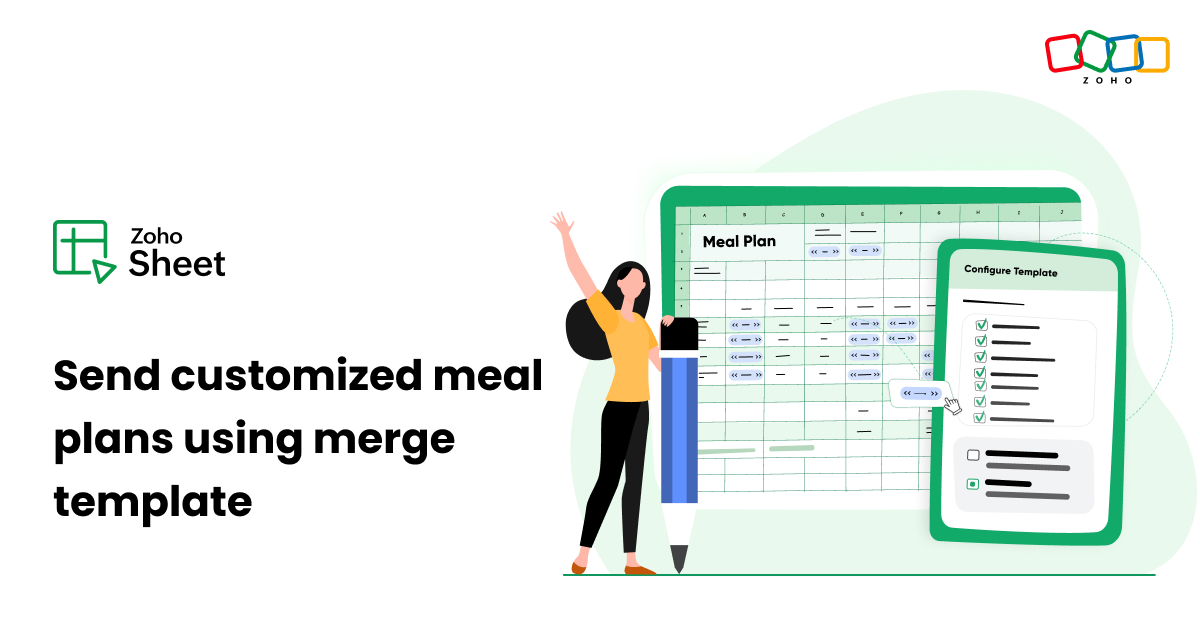 Customized meal plan using Zoho Sheet