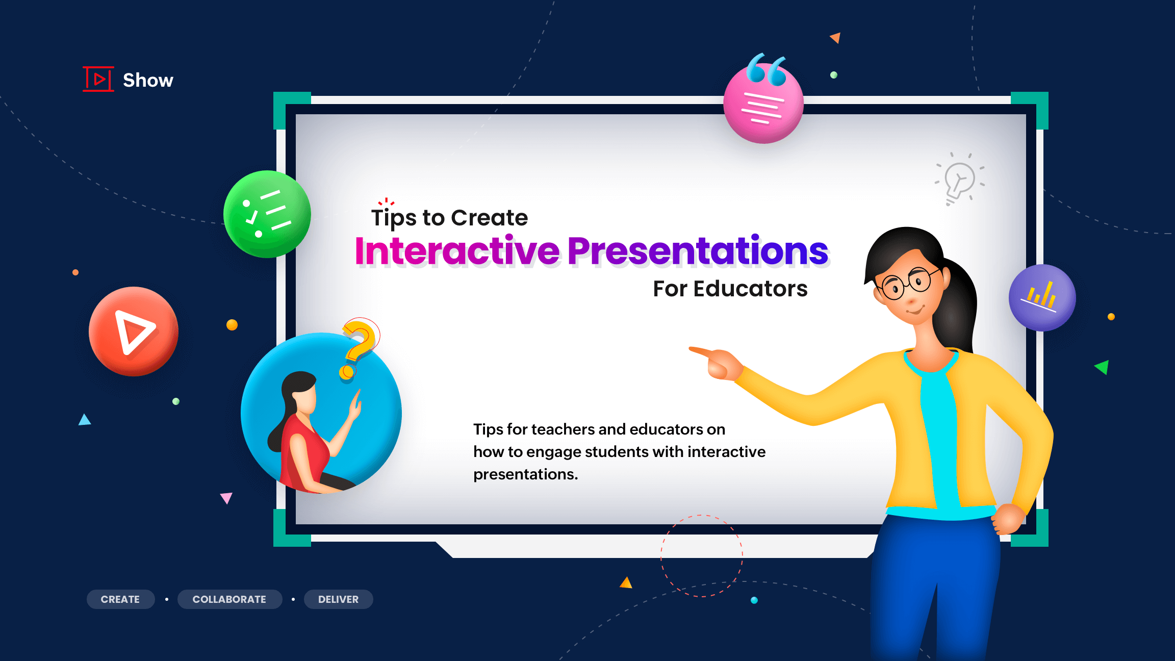 interactive presentations, presentation tips, educators, teachers, trainers