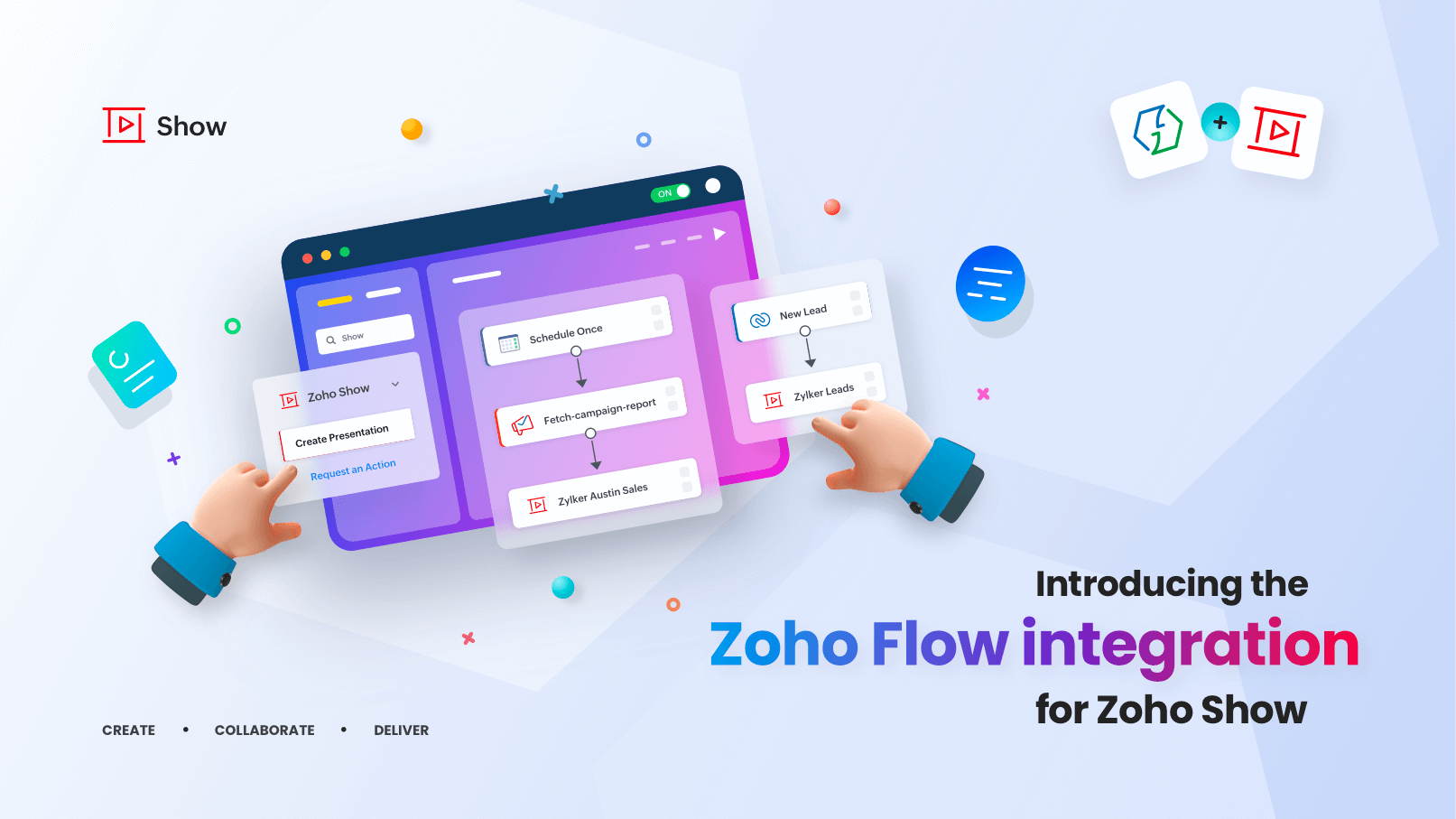 zoho flow for zoho show