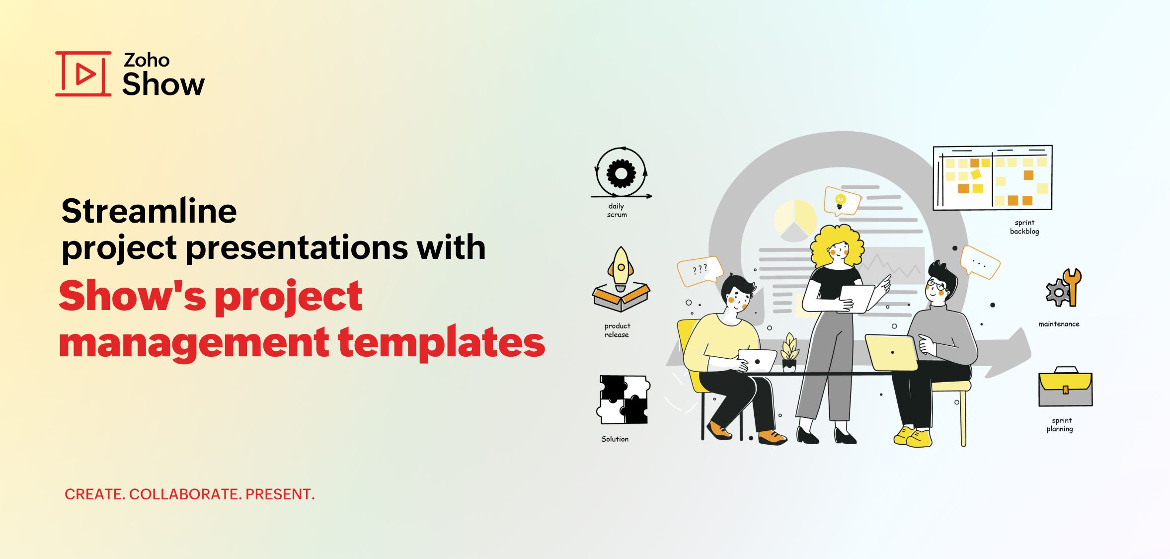 Project management presentation template