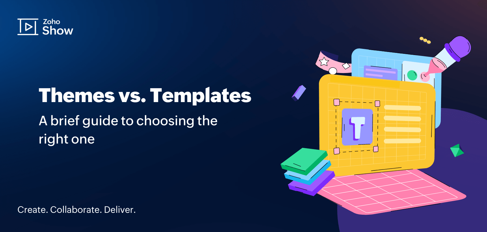 Themes vs templates: A brief guide to choosing the right one | Zoho Show