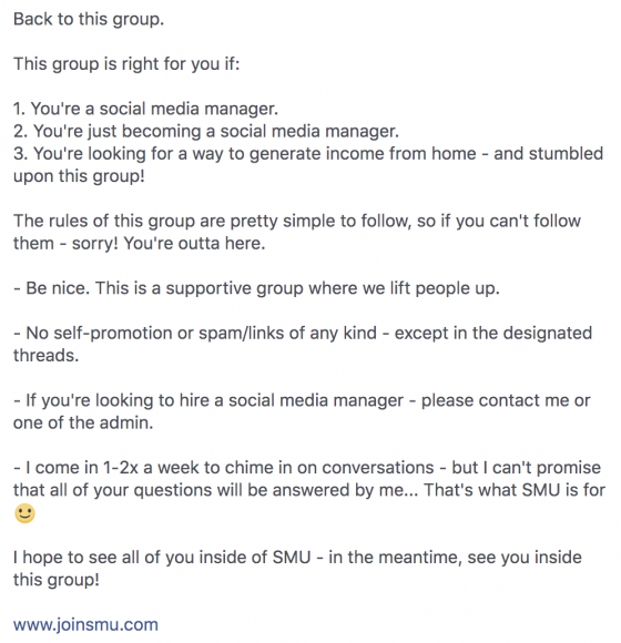 facebook group description 2