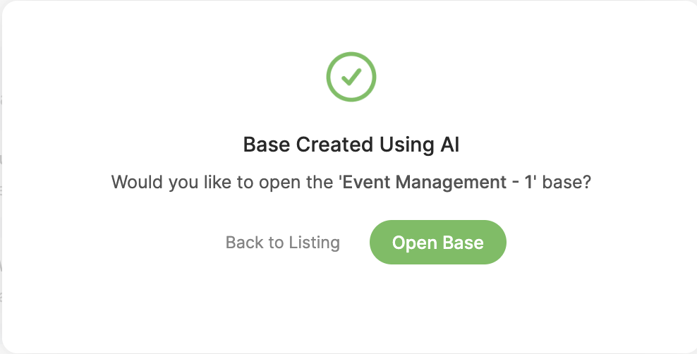 Base created msg WCC