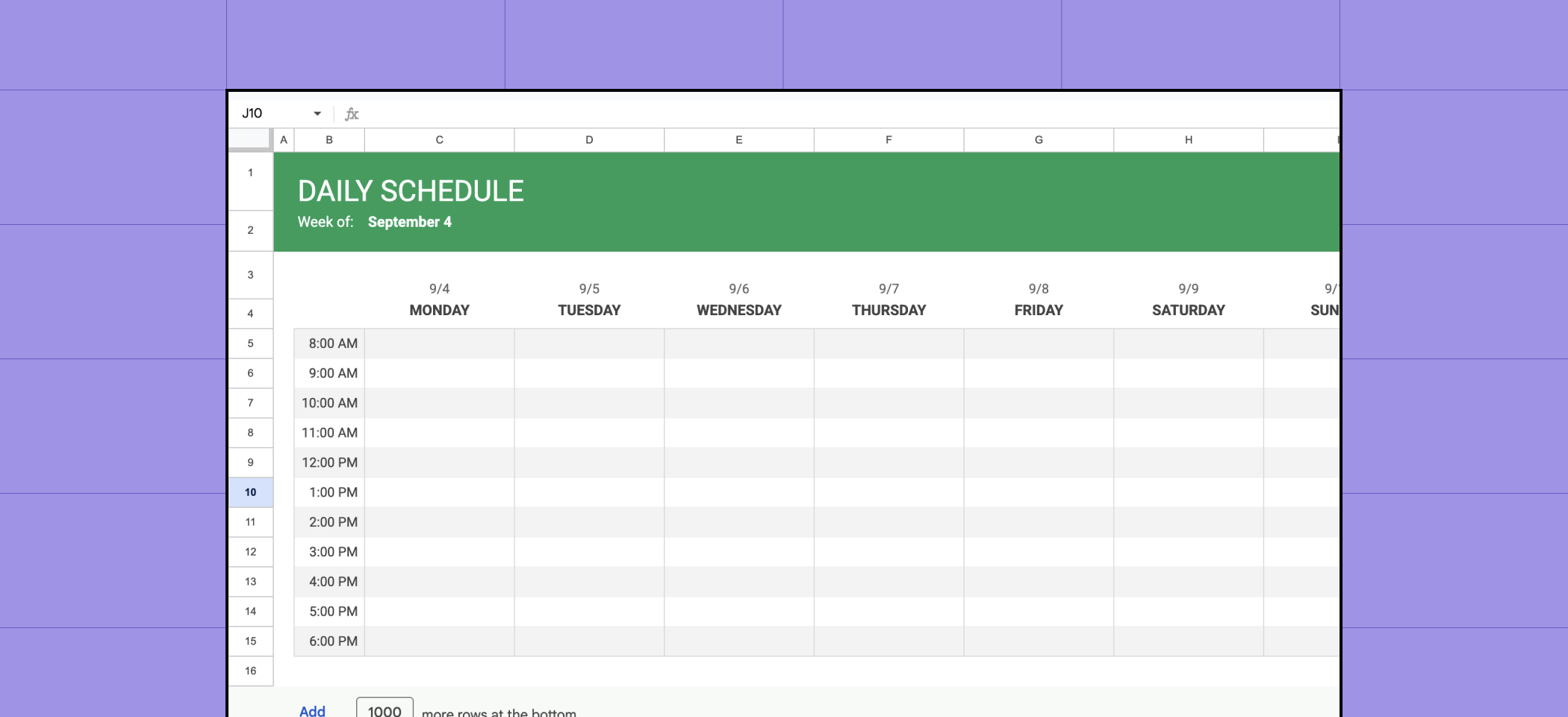 Marketing ops in Excel