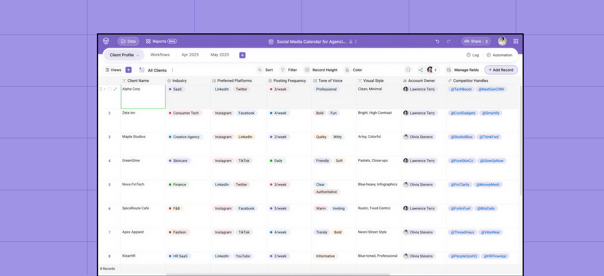 Organise and track your work data in Zoho Tables Organise and track your work data in Zoho Tables
