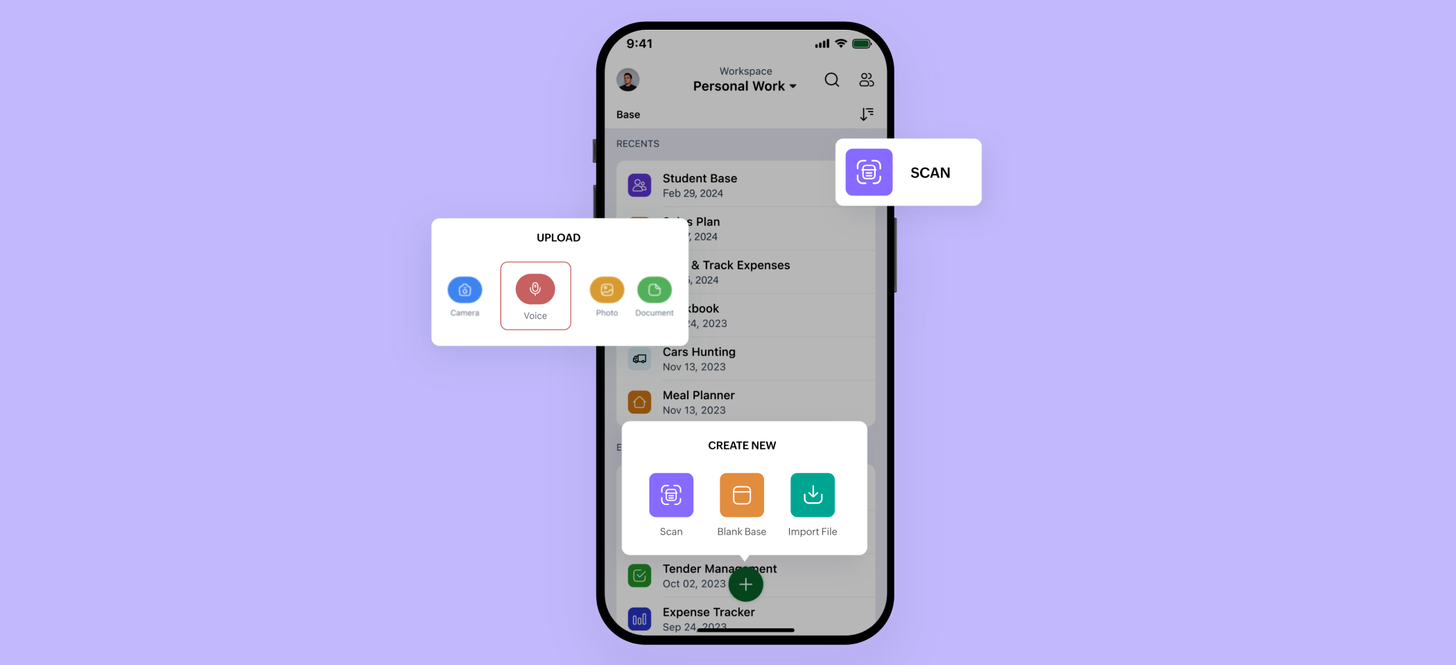 Zoho Tables Mobile App