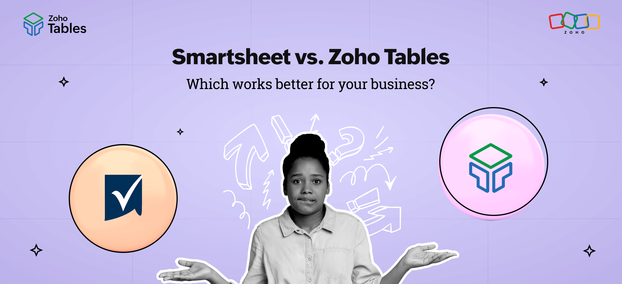 Smartsheet vs Zoho Tables